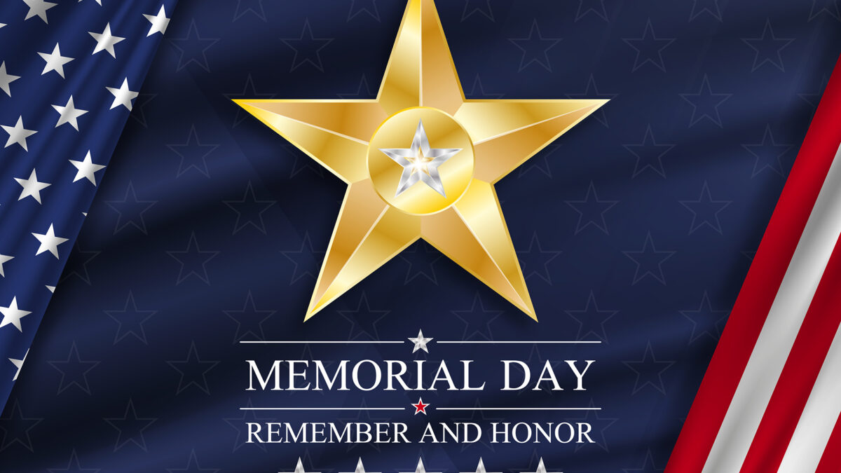 Memorial day background with national flag of United States. Marin gold drop use this image for yearly promotion around Marin County and Bay area