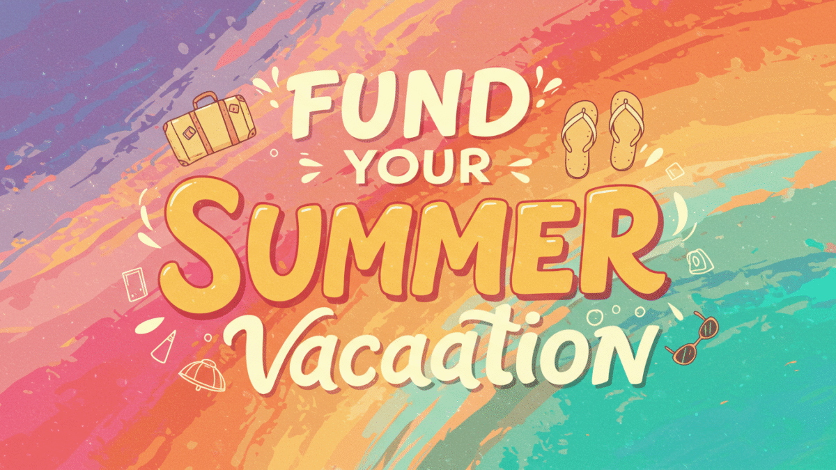 Fund your summer vacation graphic