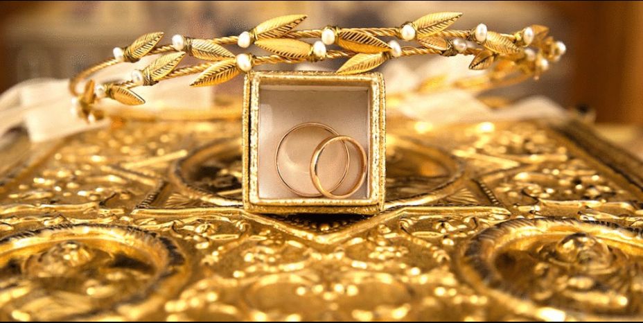 Pile of gold jewelry